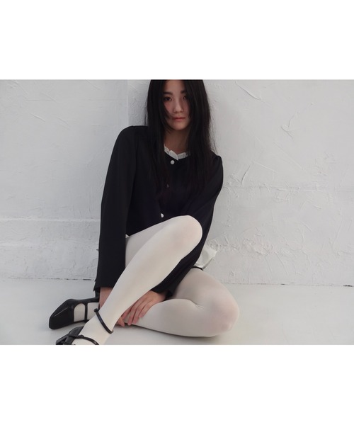 FEKETE スーツ NO COLLAR FRILL JACKET / ノーカラーフリル