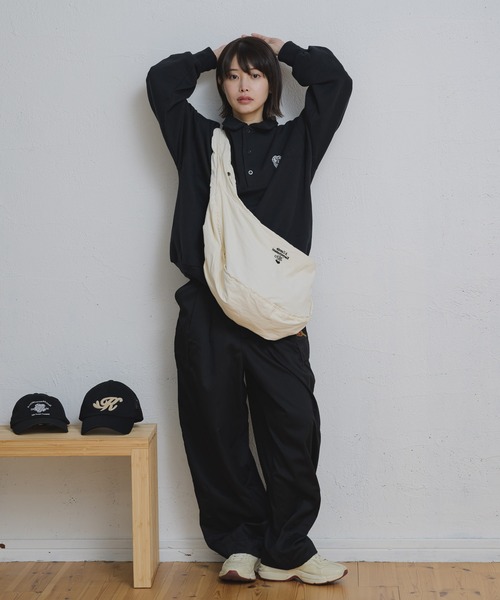 BOY patch sweat polo shirt / ボーイパンチスウェット
