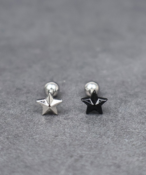 4INT. ピアス スターモチーフ ボディピアス 16G（片耳用 