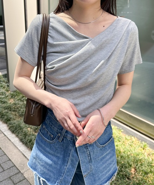 「URBAN RESEARCH Sonny Label」 長袖カットソー FREE オフホワイト レディース URBAN RESEARCH Sonny Label tシャツ バックタックフレアカット