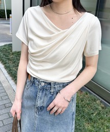 RANAN tシャツ 「ZOZO先行新色追加/3万枚突破！」2WAYドレープ