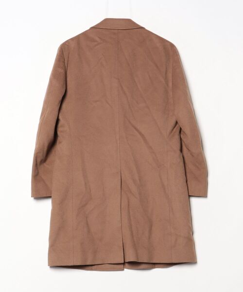 ÉDIFICE ブラウン チェスターコート EDIFICE（エディフィス） チェスターコート コート SUPER 140's ウール