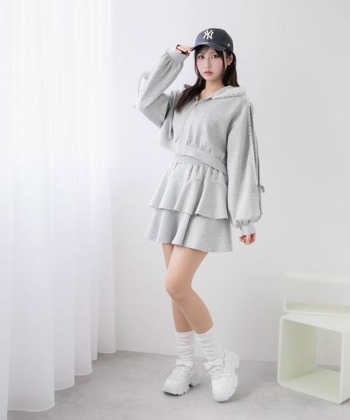 go!go!vanillas セットアップ Mサイズ DearMyLoveRose セットアップ サイドラインフリルジャージsetup