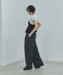 ブラウス シャツ ギャザーブラトップビスチェ ...の詳細画像3