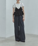 ブラウス シャツ ギャザーブラトップビスチェ ...の詳細画像1