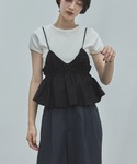 ブラウス シャツ ギャザーブラトップビスチェ ...の詳細画像5