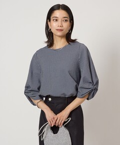 tシャツ サッカー タックスリーブ プルオーバー カットソー -UVカット- レディース