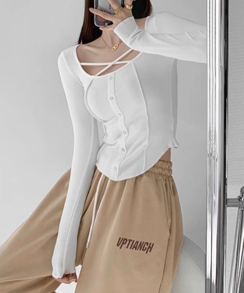 LOHEN ローヘン ボキシーラインクロップドロンT 白 新品未使用 タグ付き】LOHEN ローヘン ボキシーラインビックロンT