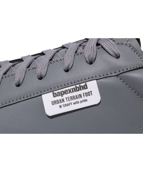 【BAPE × Neighborhood】SKULL SHOES スニーカー 黒灰 すぐ届く BAPE X NBHD - SKULL SHOES