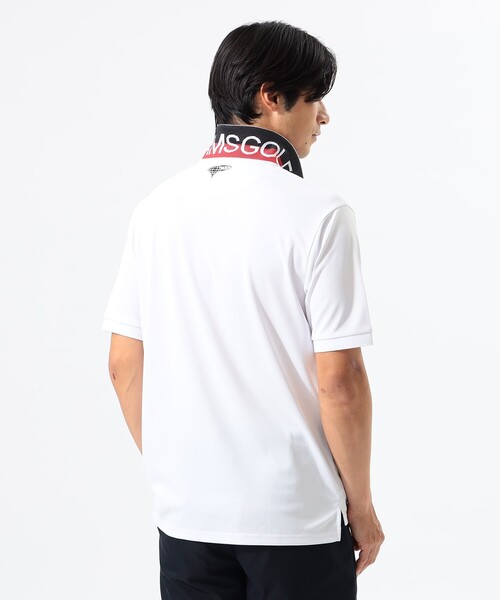 BEAMS GOLF　ORANGE LABEL /音符ロゴ ストレッチポロシャツ BEAMS GOLF（ビームス ゴルフ）ORANGE LABEL / ドットプリント