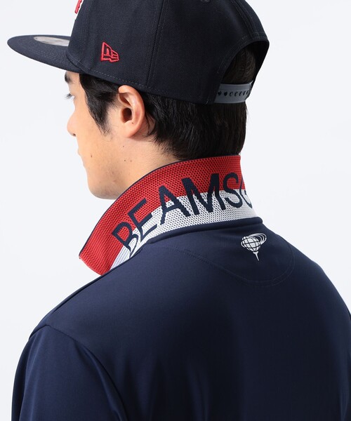 BEAMS GOLF ポロシャツ 「吸水速乾/UVカット」「MEN」ORANGE