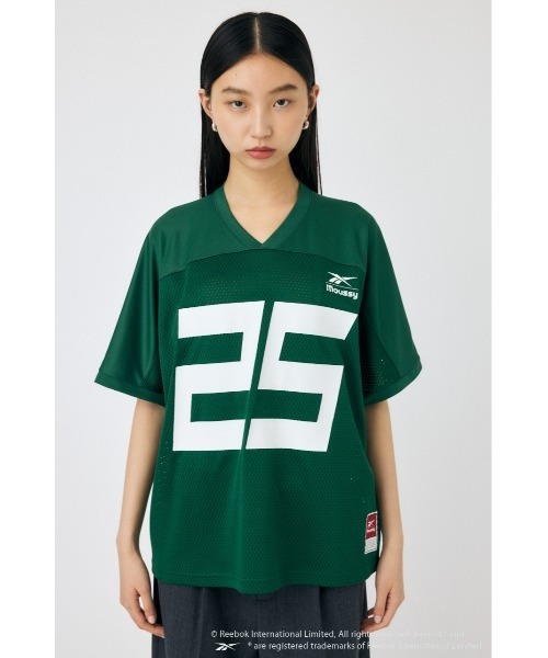 tシャツ REEBOK NUMBER MESH Tシャツ レディース MOUSSY tシャツ REEBOK NUMBER MESH Tシャツ レディース