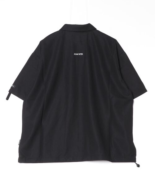 ポロシャツ ポロ 「ADAMPATEK/アダムパテック」ripple looose polo shirt/リップルルーズポロシャツ レディース ADAM PATEK ポロシャツ ポロ 「ADAMPATEK/アダムパテック