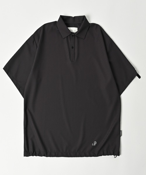 ポロシャツ ポロ 「ADAMPATEK/アダムパテック」ripple looose polo shirt/リップルルーズポロシャツ レディース