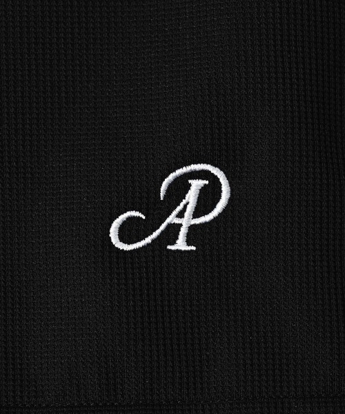 ポロシャツ ポロ 「ADAMPATEK/アダムパテック」ripple looose polo shirt/リップルルーズポロシャツ レディース ADAM PATEK ポロシャツ 「ADAMPATEK/アダムパテック」ripple