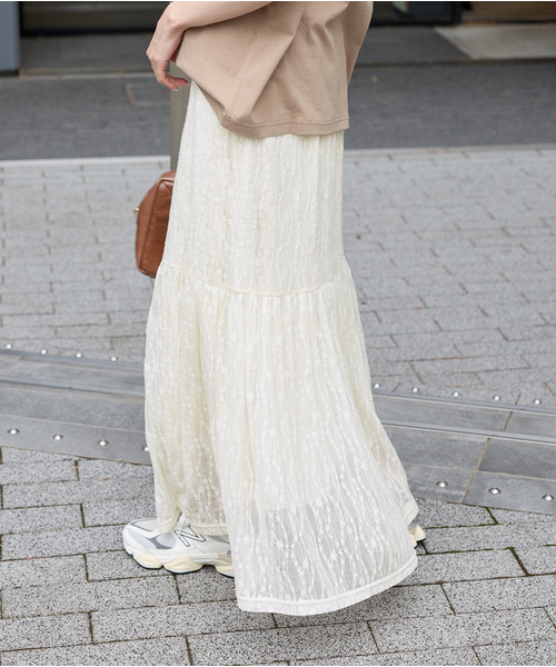 JOURNAL STANDARD スカート ストレッチレーススカート