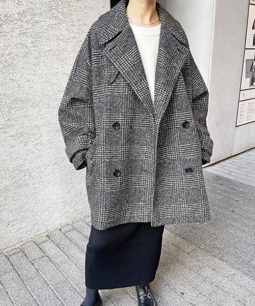 Holly⭐︎Spick and Span ブラウン スタンドカラーコート Spick＆Span（スピック アンド スパン） 「Spick & Span」 コート 36