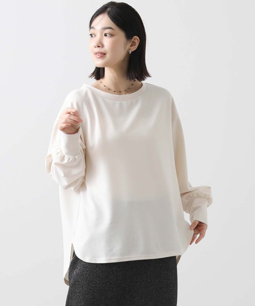 Gready Brilliant tシャツ ジョーゼットパフスリーブカットソー