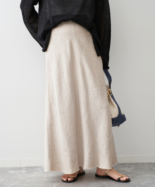spick&span リネンフレアスカート リネンフレアスカート（その他スカート）｜Spick and Span