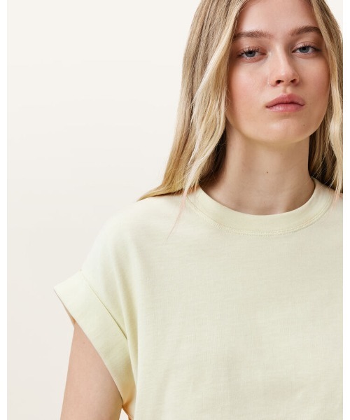 ALLSAINTS（オールセインツ） tシャツ 半袖 MIRA CROPPED DRAWCORD T