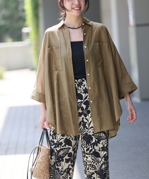 JOURNAL STANDARD relume ブラウス シャツ シアーコットン