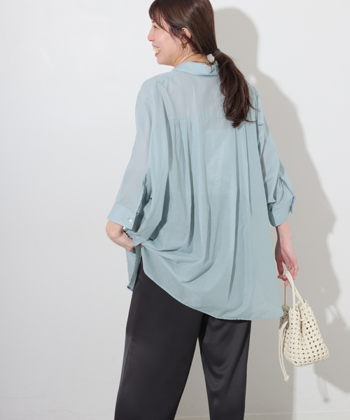 JOURNAL STANDARD relume ブラウス シャツ シアーコットン