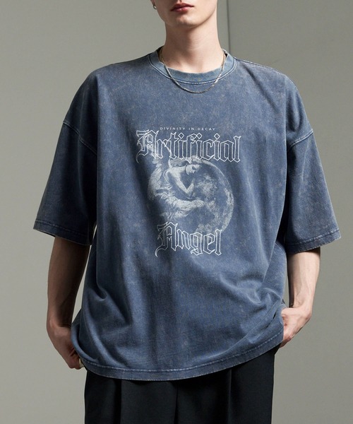 CIYOT tシャツ 「CIYOT」ヴィンテージメイク グラフィックプリント
