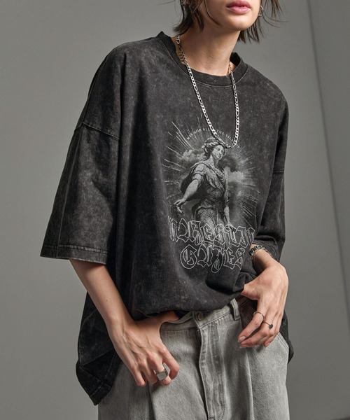 CIYOT tシャツ 「CIYOT」ヴィンテージメイク グラフィックプリント