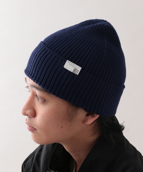 showminorsavage sms ジャガード ビーニー ニット帽 ats セール】ワンポイント刺繍スカルキャップビーニー ニット帽