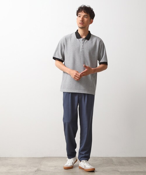 THE SHOP TK ポロシャツ ジャカードポロシャツ メンズ