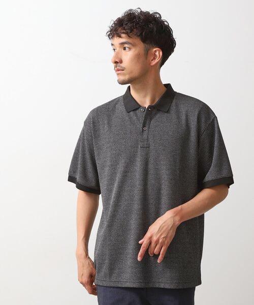 THE SHOP TK ポロシャツ ジャカードポロシャツ メンズ