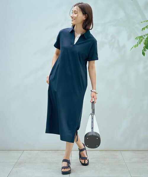 J.PRESS（J.プレス） ワンピース 半袖 「WEB限定カラーあり・洗える