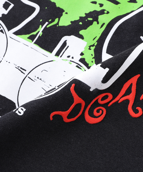 【関送無料】 BRAIN DEAD Alien tractor ロゴ 半袖 Tシャツ Alien Tractor T-shirt - Washed Black – Brain Dead