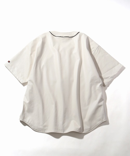 FUBU シャツ 「FUBU/フブ」FAUX LEATHER BASEBALL SHIRT