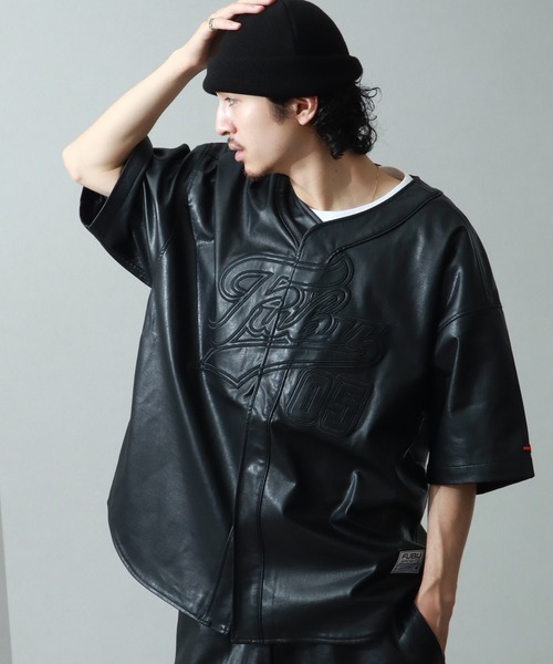 FUBU ベースボールジャージ XXL 黒 FUBU ベースボールジャージ XXL 黒 FUBU ベースボールジャージ