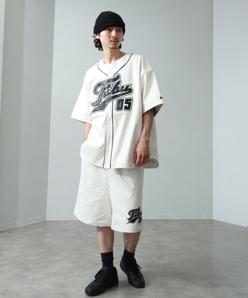 FUBU シャツ 「FUBU/フブ」FAUX LEATHER BASEBALL SHIRT