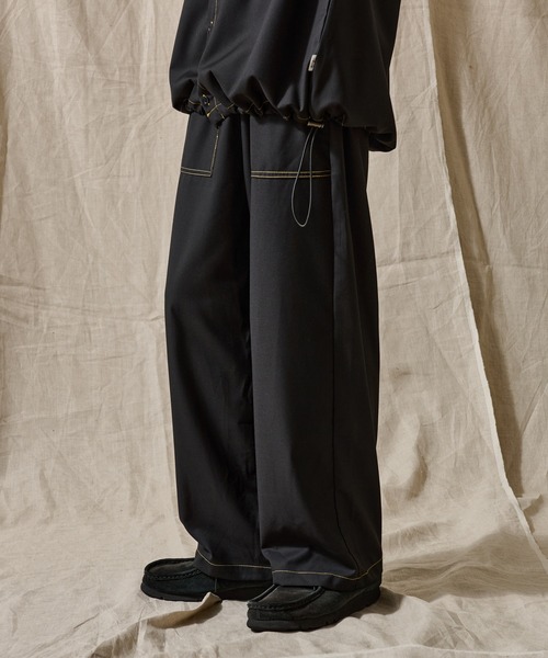 WETTEMPT 「WETTEMPT」 スラックス MEDIUM ブラック メンズ