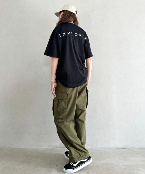 tシャツ 国内未発売 THE NORTH FACE(ザ・ノースフェイス) /ワンポイントロゴ バックプリント 半袖 Tシャツ/DELUZ S/S R/ THE NORTH FACE tシャツ 国内未発売 FACE(ザ・ノースフェイス