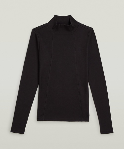 G-STAR RAW tシャツ A-Line Slim Rib Mock T-Shirt/フロントシーム