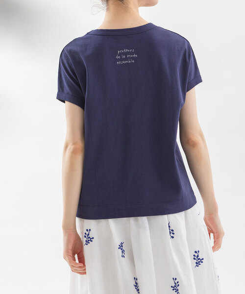 nop de nod（ノップドゥノッド） tシャツ 半袖 USコットン書き文字ロゴ