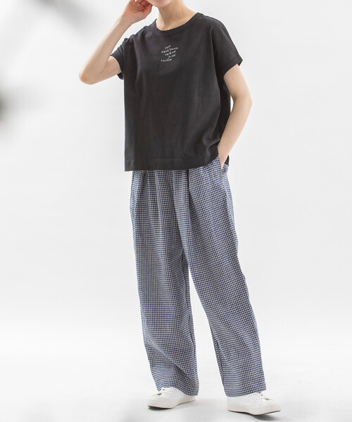 nop de nod（ノップドゥノッド） tシャツ 半袖 USコットン書き文字ロゴ
