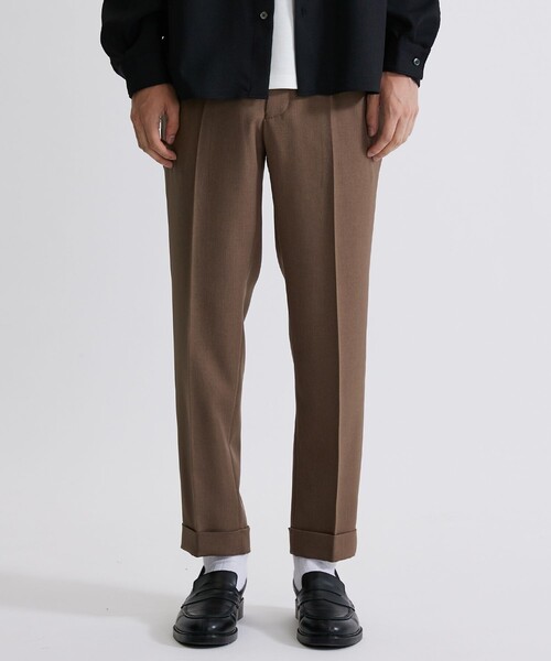 スラックス（united tokyo） アウトラスト 2タックスラックス(1 DARK GREY): : メンズ