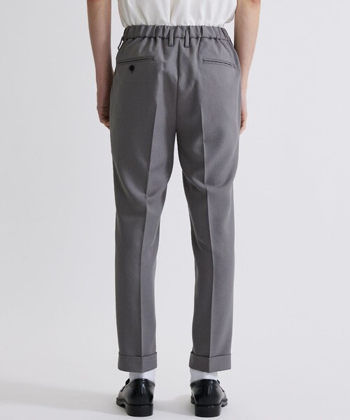 UNITED TOKYO スラックス サイズ4 ダークグレー Light wool ストレッチ スラックス(1 BLUE GREY): : メンズ