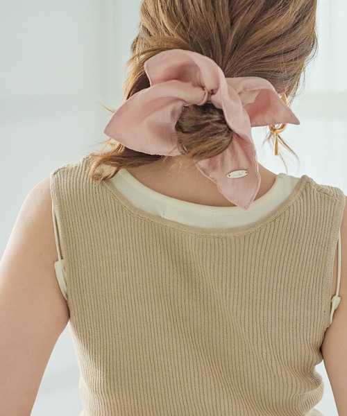 mideal シュシュ original square scrunchie / midealオリジナル