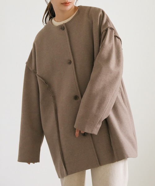 エムズグレイシー・ウールコート モカベージュ select MOCA（セレクトモカ） コート FREE グレイッシュベージュ