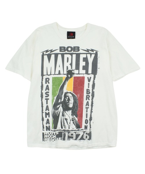 ✮Tシャツ　ザイオン　ボブ・マーリー　バンド　音楽　レゲエ　激シブ　白　XL✮ ZION ROOTSWEAR（ザイオンルーツウエア） “BOB MARLEY THING