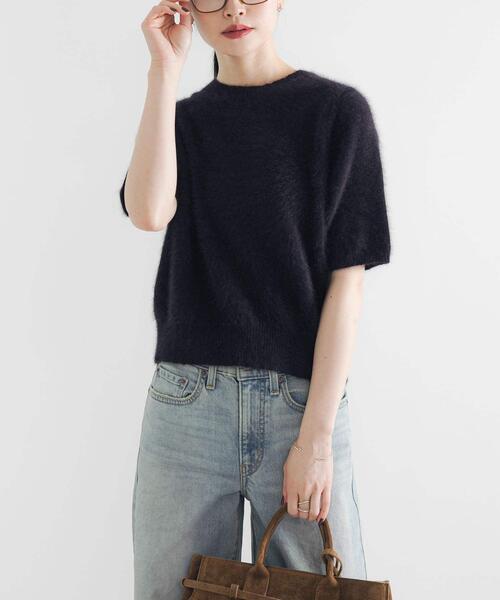 URBAN RESEARCH ニット セーター FOX/CASHMEREハーフスリーブニット