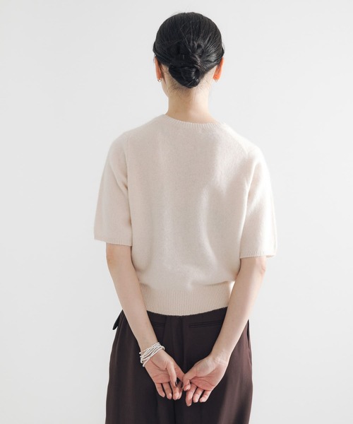 [新品•未着用品•匿名配送]アーバンリサーチ かぐれ　ハーフスリーブポロニット かぐれ（カグレ）の「ハーフスリーブポロニット（ニット
