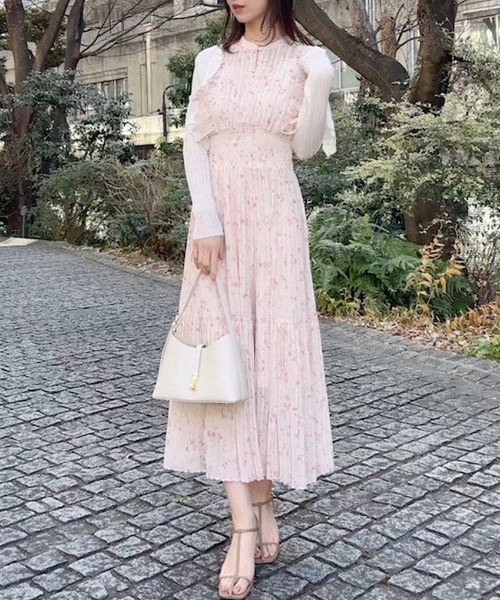 snidel Sustainable フリルワンピース サイズ0 ピンク snidel 新品ワンピース snidel 新品ワンピース Sustainable フリル