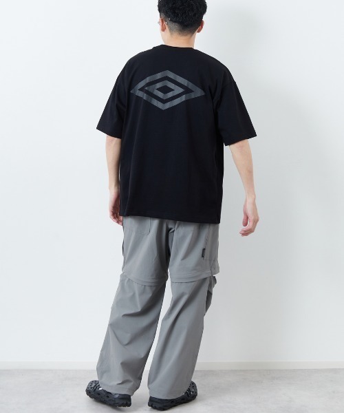 「UMBRO」 半袖Tシャツ L ネイビー レディース_画像7